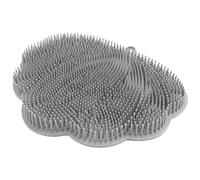 Swiixxer Lavatesta A Parete per Schiena e Piedi A Libere con Ventose Tappetino per Doccia Grigio