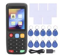 Swiixxer Lettore di Schede NFC X7, Duplicatore Fotocopiatrice di Schede RFID per Carta D'Identità IC, Fotocopiatrice RFID ID IC Schermo A Colori Facile da Usare Nero Set 1