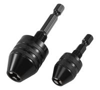 Swiixxer Mandrino Autoserrante per Trapano Chiave con Codolo Esagonale 2 Pezzi, Adattatore per Trapano per Convertitore per Punte Trapano un Cambio Rapido (0,6-8 Mm, 0,3-3,6 Mm)