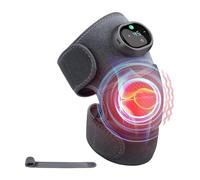 Swiixxer Massaggiatore Portatile per Ginocchio Massaggiatore Compressivo Ginocchio Spalla Gomito Massaggiatore Vibrante Riscaldante 3 In 1, per Alleviare il Dolore