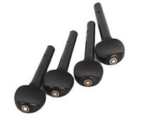 Swiixxer Picchetti per Violino In Ebano con Fisheyes Accordatori per Violino Accessori per Violino 3/4