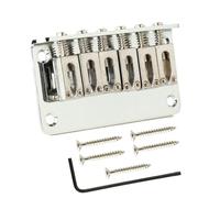 Swiixxer Ponte per Selle per Chitarra un 6 Corde con Ponte per Chitarra Cromato di Ricambio per Accessori, Ponte per Chitarra con Caricamento Dall'Alto B