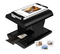 Swiixxer Scanner Mobile per Pellicole e Diapositive, Scanner per Diapositive e Negativi da 35 mm con Retroilluminazione A LED per Vecchie Pellicole in JPG, Supporta La Modifica