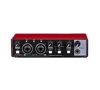 Swiixxer Scheda Audio da 1 Pezzo Studio Record USB Audio Professional 48V Phantom per La Registrazione Rosso