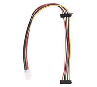 Swiixxer Scheda Madre ATX di Alimentazione Adattatore per Disco Rigido SATA da 4 Pin un 2 Porte Serial per IPC e Controller Fiscale 18AWG