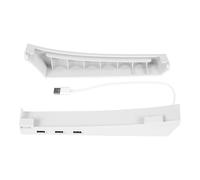 Swiixxer Supporto Orizzontale per con 4 Estensioni USB, Supporto per Console per Armadietto, per Disc e Digital Edition