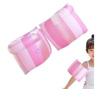 Swim Arm Floats | 1 Pair Stripe Pattern Pool Floater Ring | Swimming Arm Rings | Ideal For Boys Girls River Water Park Vacation Beach Lake Backyard Outdoor