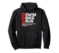 Swim Bike Run perché Essere bravi in Uno Sport Triathlon Felpa con Cappuccio