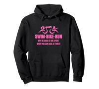 Swim Bike Run Triathlete Triathlon perché Essere bravi in Uno Sport. Felpa con Cappuccio
