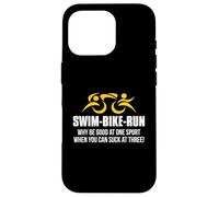SWIM BIKE RUN Triatleta-Perché essere bravi in uno sport? Triathlon Custodia per iPhone 16 Pro