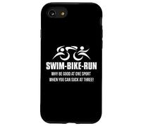 SWIM BIKE RUN Triatleta Perché essere bravi in uno sport? Triathlon Custodia per iPhone SE (2020) / 7/8