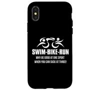 SWIM BIKE RUN Triatleta Perché essere bravi in uno sport? Triathlon Custodia per iPhone X/XS