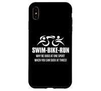 SWIM BIKE RUN Triatleta Perché essere bravi in uno sport? Triathlon Custodia per iPhone XS Max