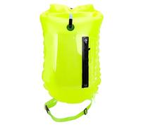 Swim Buoy, 2 in 1 Safety Swim Float and 20L Waterproof Dry Bag with Adjustable Waist Belt Case, Functional Transparent Case, for Snorkelers, Open Water Swimmers, Triathletes, Surfers, 14,57 x 27,56