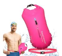 Swim Buoy for Open Water, High-Visibility Floating Safety Marker, Training Equipment, Adjustable Waist Belt | Durable Large-Capacity Dry Bag Float with long-distance practice situations adults lake se