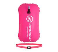 Swim Buoy for Open Water - Multicolor Swim Safety Float and Drybag | Pool Buoy with Adjustable Waist Belt, Single Air Drypouch Portable for Swimmer Athlete Open Water