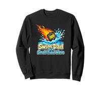 Swim Dad To A Small Tidal Wave Swimming Istruttore Felpa
