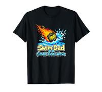 Swim Dad To A Small Tidal Wave Swimming Istruttore Maglietta