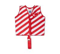 Swim Essentials | Gilet da nuoto a righe granchio rosso/bianco 1-2 anni