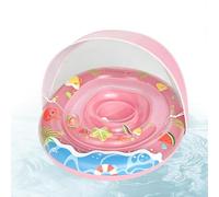 Swim Float, anello da nuoto gonfiabile per bambini, con canopy rimovibile, anti-supporto, per bambini da 0 a 3 anni, per piscina e spiaggia