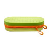 Swim Goggle Case Silicone Protective Holder with Drain Hole For Swimming Goggles, Zipper Eyeglasses Case Maiju