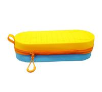 Swim Goggle Case Silicone Protective Holder with Drain Hole For Swimming Goggles, Zipper Eyeglasses Case Maiju