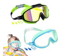 Swim Goggles Kids, Wide View Swimming Eyewear, Uv Protection Design, Easy to Adjust and Wear Water Gear for Pool, Beach, Diving Use, Youth, Summer Activities, Children, Pool