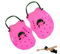 Swim Hand Paddles Silicone Webbed Adjustable Swim Gloves Training Aids