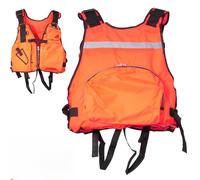 Swim Jacket - Giubbotto salvagente for adulti con cinghie regolabili, giubbotto salvagente di livello 70 approvato, con strisce riflettenti e fischietto, giubbotto salvagente for kayak, pesca, sport a