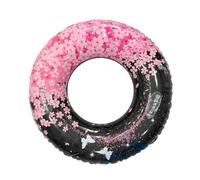 Swim Ring - Swim Rings With Handle | Ergonomic Inflatable Flower Sequin