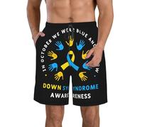 Swim Shorts Copywriting con Tasche Costume da Spiaggia Elastico Pantaloncini da Spiaggia per Palestra Nuoto Fitness XL