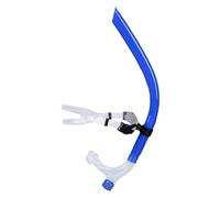 Swim Snorkel, Dry Top Training Snorkel, Silicone Mouthpiece Tube with Headstrap Support, Ideal for Lap Swimming Water Sports Diving Practice for Women Men Adults