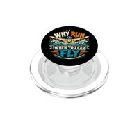 Swim Team Butterfly Perché correre quando si può volare umorismo PopSockets PopGrip per MagSafe