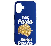 Swim Team Mangia Pasta Nuotare Pasta Nuotatore Divertente Nuotatore Giochi di parole Nuoto Sport Custodia per iPhone 16