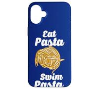 Swim Team Mangia Pasta Nuotare Pasta Nuotatore Divertente Nuotatore Giochi di parole Nuoto Sport Custodia per iPhone 16 Plus