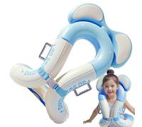 Swim Trainer, Summer Pools Gear, Inflatable Arm Floats with Paddle Support, Life Vest for Pool, Beach, Fishing, and Summer Water Fun, 14.96x18.11 inches, Blue, Pink