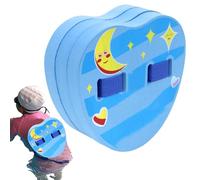 Swim Training Back Float EVA 20 x 8 x 19 cm | Pool Swim Trainer Foam Board With Buckle | Learning Safety Float for Children Principianti Boys Girls Pool Exercise and Swimming Leons