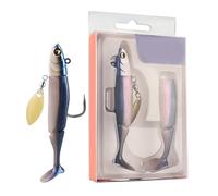 Swimbait Fishing Lures - Esca realistica a coda di paddle, multi giunto - acqua - Minnow | Esche a manovella per pesca biomimetica, esca per azione simile alla vita