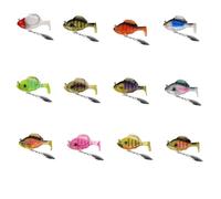 Swimbait Fishing Lures for Trout,Hidden Ultra-Sharp Hook in The top fin Realistic, Sinking Move for More Bites,Multiple Pre Rigged Jig Head Soft Fishinglures (12)