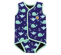 Swimbubs Costume da Bagno UV per Bambina con Muta da Nuoto per Bambini (18-30 Mesi, Blue Whale)