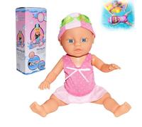 Swimming Baby Doll for Pool, 2025 Upgrade Waterproof Swimming Doll with Movable Joints, Battery-Powered for Realistic Swimming Action, Swimming Dolls for Pool, Bathtub with Detachable Suit (B)