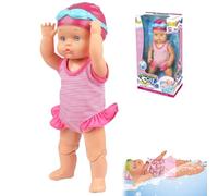 Swimming Baby Doll, Swimming Baby Doll for Pool, with Movable Joint Battery Powered Breaststroke Swimming Doll, Cute Realistic Waterproof Baby for Pool Bathtub (B#)