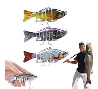 Swimming Bait, Robotic 3D Lifelike Bionic Fishing Lure, Micro Jointed Swimbait,Self Propeller for Freshwater & Saltwater,for All Kinds ofFishing Waters (Group A)