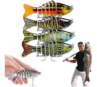 Swimming Bait, Robotic 3D Lifelike Bionic Fishing Lure, Micro Jointed Swimbait,Self Propeller for Freshwater & Saltwater,for All Kinds ofFishing Waters (Group C)