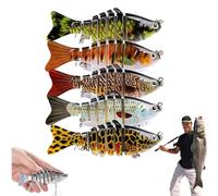 Swimming Bait, Robotic 3D Lifelike Bionic Fishing Lure, Micro Jointed Swimbait,Self Propeller for Freshwater & Saltwater,for All Kinds ofFishing Waters (Group D)