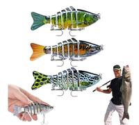 Swimming Bait, Robotic 3D Lifelike Bionic Fishing Lure, Micro Jointed Swimbait,Self Propeller for Freshwater & Saltwater,for All Kinds ofFishing Waters (Group B)