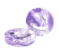 Swimming Board, Aqua Training Discs, EVA Floating Equipment, Handrail Hole Design, Auxiliary Fitness Pool Tool for Beginners Kids Women, 7.09x1.18 Inches, Blue Purple, 1 Pair
