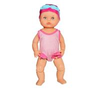 Swimming Doll - 12.99 Inches Bath Doll | ABS & Cloth Waterproof Beach Toy With Movable Joint, Battery Operated Moving Water Figurine For Kids Bathtub Pool Travel Sandbox Summer Play