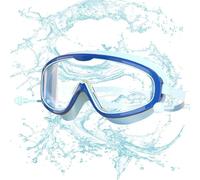 Swimming Goggles Kids, Anti-Fog Uv-Protective Swim Glasses, Waterproof Pool Goggles for Toddler and Youth, Soft Silicone Seal for Clear Vision, Swim Lessons, Beach, 1 Piece