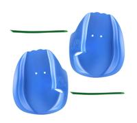 Swimming Hand Paddles, Lightweight PVC Swim Training Gear, Adjustable Straps, Ergonomic Water Aerobic Paddles for Beginners, Women, Youth, Boys, Teens, Swim Practice, Blue